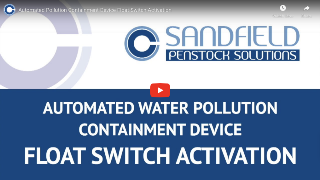 Automated Containment Valve - Float Switch Activation